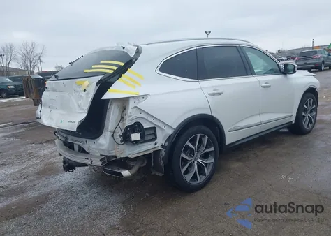 2022 Acura Mdx Technology Package from USA, damaged, VIN 5J8YE1H41NL037454